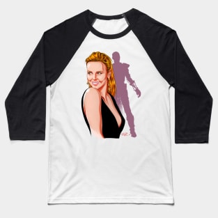 Charlize Theron - An illustration by Paul Cemmick Baseball T-Shirt